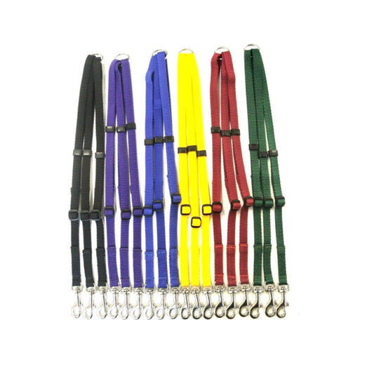 13mm Adjustable Triple 3 Way Splitter Dog Lead Training Leash Strong Durable