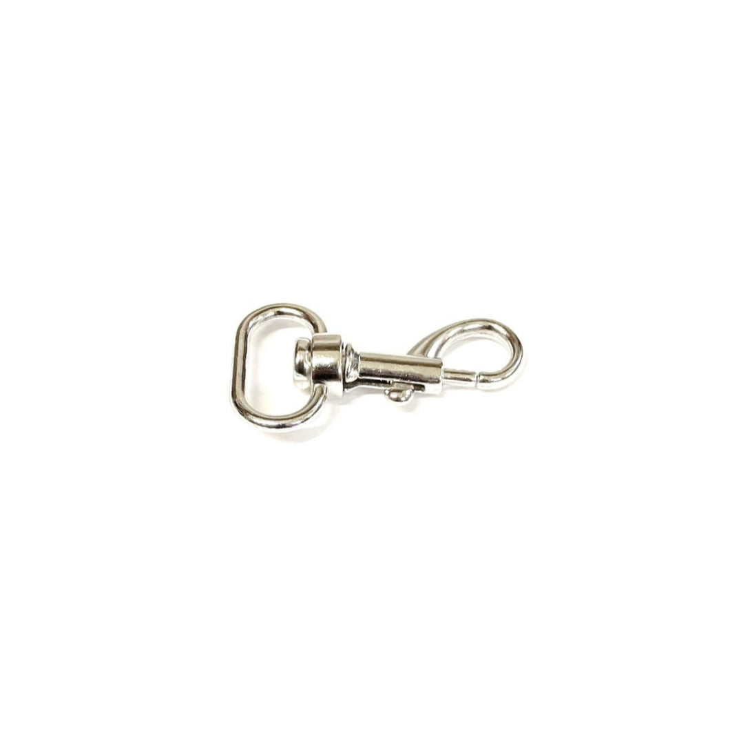 25mm Light Swivel Trigger Clips Hooks Nickel Plated Dog Leads Webbing Bags x1 - x50