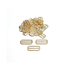 Load image into Gallery viewer, 50mm/2&quot; Solid Brass 3 Bar Slides Tri Glide Adjusters Dog Collars Leather Crafts x1 - x50