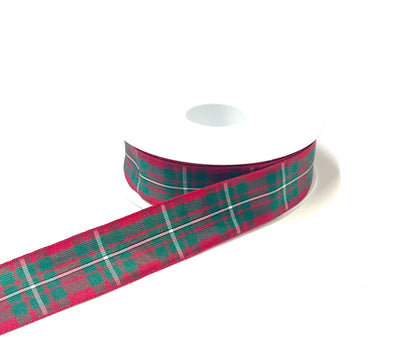 Tartan Ribbon 25mm Berisfords Scottish Ribbon Sewing Crafts Gift Wrapping In Various Lengths