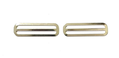 Metal 3 Bar Slides Nickel Plated 13mm 20mm 25mm 32mm 40mm 50mm x1 - x50 For Bags Straps Webbing