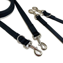 Load image into Gallery viewer, Double Ended Dog Training Lead Multi Functional Walking Leash In Black