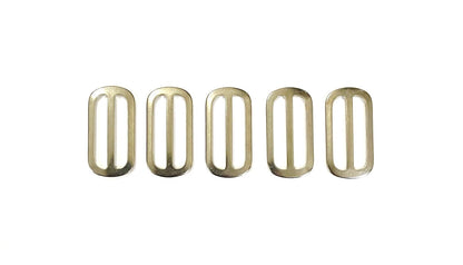 Metal 3 Bar Slides Nickel Plated 13mm 20mm 25mm 32mm 40mm 50mm x1 - x50 For Bags Straps Webbing