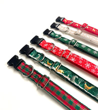 Load image into Gallery viewer, Christmas Dog Collars Adjustable 25mm Wide In Various Designs Small Medium Large