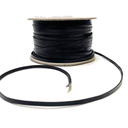 3mm Flat Genuine Leather Thonging Strip Laces Cord Various Colours And Lengths