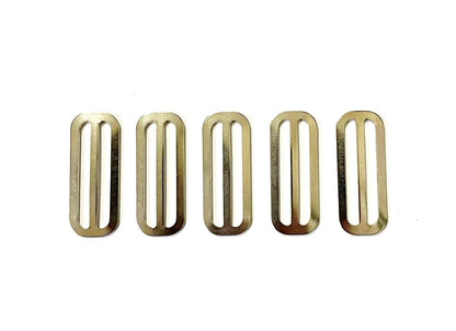 Metal 3 Bar Slides Nickel Plated 13mm 20mm 25mm 32mm 40mm 50mm x1 - x50 For Bags Straps Webbing
