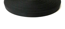 Load image into Gallery viewer, 22mm Black Polypropylene Webbing 360kg 1m 2m 5m 10m 25m 50m For Bags Straps Leads