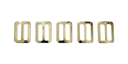 Metal 3 Bar Slides Nickel Plated 13mm 20mm 25mm 32mm 40mm 50mm x1 - x50 For Bags Straps Webbing