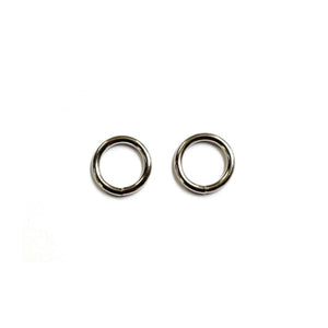 10mm Welded O-Ring Metal Nickel Plated 2mm Thick Circle Rings Webbing Bags Straps
