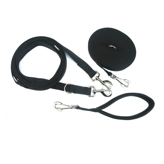 Dog Training Lead Set - 50ft Training Lead - 11ft Police Style Lead - 13" Short Lead