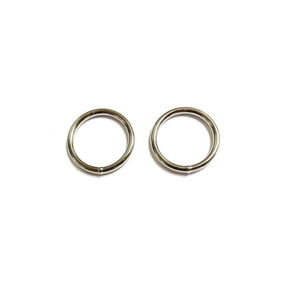 32mm Welded O-Ring Metal Nickel Plated 4mm Thick Circle Rings Webbing Bags Straps
