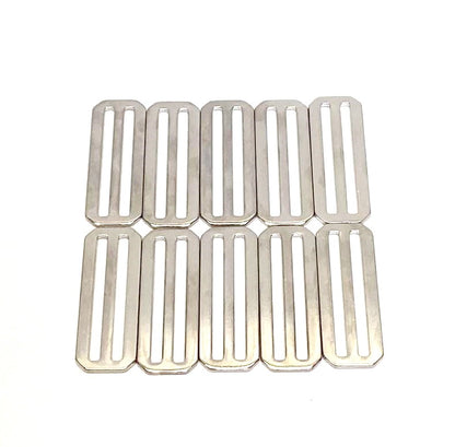 New 2"/50mm Nickel Plated Surcingle Clip Sets Male Female 3 Bar Slides Ideal For Horse Rug Repairs