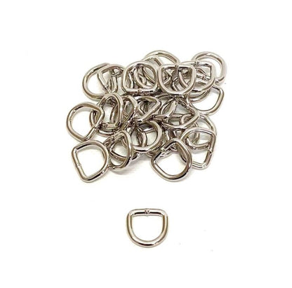 Welded D-ring 10mm - 38mm Nickel Plated For Webbing Straps Bags Handles Dog Leads Collars