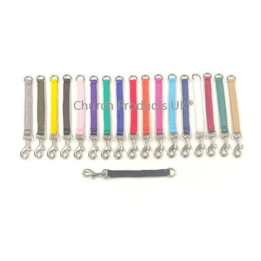 Short Grab Handle Dog Lead 7" Long Identity Tab Dog Agility 13mm Webbing