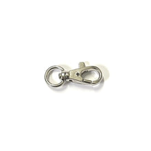 Load image into Gallery viewer, 9mm Nickel Plated Swivel Scissor Trigger Clips/Snap Hooks For Bags Charms Keys Chains Lanyard Clips Key Rings x1 - x50