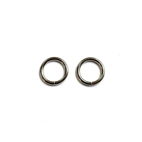 16mm Welded O-Ring Metal Nickel Plated 3mm Thick Circle Rings Webbing Bags Straps