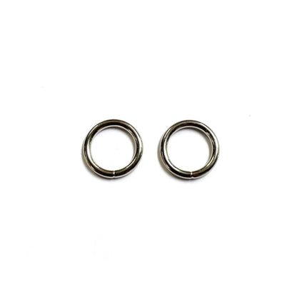 12mm Welded O-Ring Metal Nickel Plated 2.5mm Thick Circle Rings Webbing Bags Straps