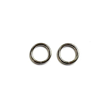 Load image into Gallery viewer, 12mm Welded O-Ring Metal Nickel Plated 2.5mm Thick Circle Rings Webbing Bags Straps