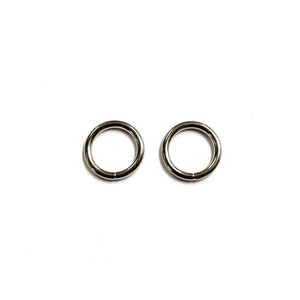 12mm Welded O-Ring Metal Nickel Plated 2.5mm Thick Circle Rings Webbing Bags Straps