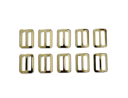Metal 3 Bar Slides Nickel Plated 13mm 20mm 25mm 32mm 40mm 50mm x1 - x50 For Bags Straps Webbing