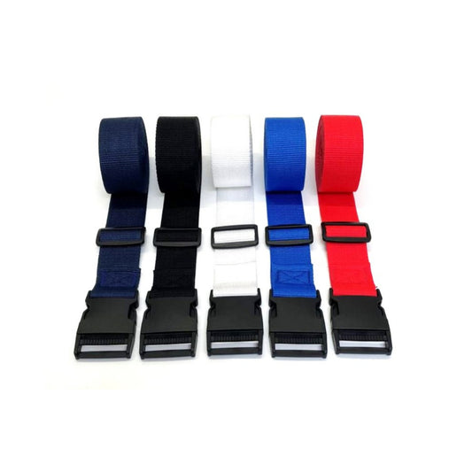 40mm Tie Down Straps Adjustable Side Release Buckle Webbing Luggage Suitcase 5 Colours 1m - 5m
