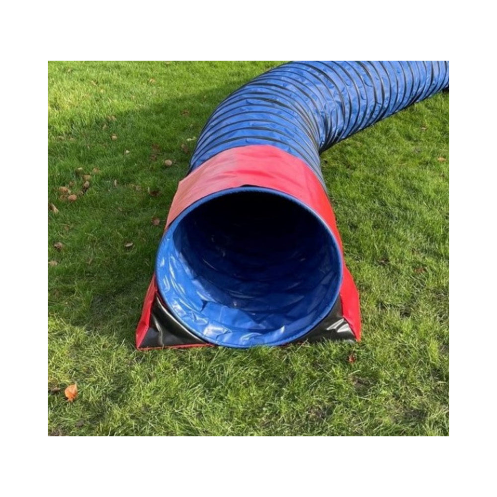 Dog Agility Tunnel Sandbag Adjustable 60cm - 80cm Diameter Tunnels Indoor Outdoor UV PVC Various Colours 490mm Material Width Connects Underneath