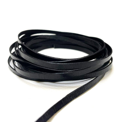 3mm Flat Genuine Leather Thonging Strip Laces Cord Various Colours And Lengths