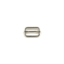 Load image into Gallery viewer, 25mm 3 Bar Slide Adjuster Non-Fixed Sliding Bar Nickel Plated Bag Straps Collars