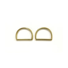 Load image into Gallery viewer, Solid Brass D-Rings 50mm Dog Leads Collars Horse Leather Crafts