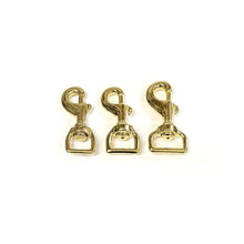 Load image into Gallery viewer, 16mm 20mm 25mm Heavy Duty Solid Brass Trigger Clips Hooks Swivel x1 x2 x5 x10
