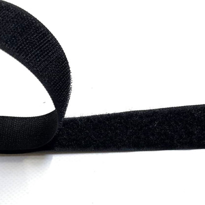 Sew On Hook And Loop Tape White Black 25 Metre Rolls In 16mm 20mm 25mm 38mm 50mm 100mm