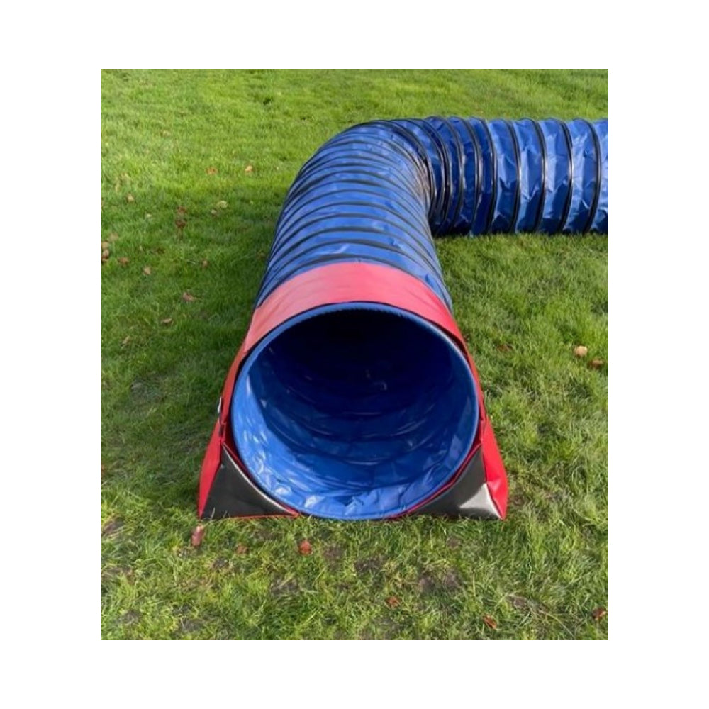 Dog Agility Tunnel Sandbag Adjustable 60cm - 80cm Diameter Tunnels Indoor Outdoor UV PVC Various Colours 300mm Material Width Connects Underneath