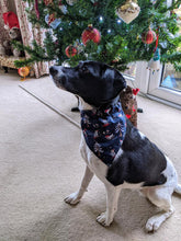 Load image into Gallery viewer, Christmas Dog Bandanas 5 Festive Designs In 4 Sizes 100% Cotton