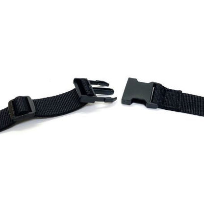 50mm Black Plastic Side-Release Buckles For Webbing Bags Straps Fastenings x10