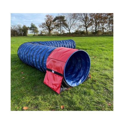 Dog Agility Training Tunnel Sandbags Adjustable 60cm - 80cm Diameter For Indoor And Outdoor UV PVC In Various Colours 490mm Material Width