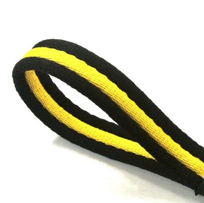 Double Ended Dog Lead With Sliding Swivel Handle Set In 20mm Air Webbing