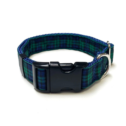 Tartan Dog Collar 25mm Wide Adjustable Comfortable Collar Small Medium Large 17 Designs