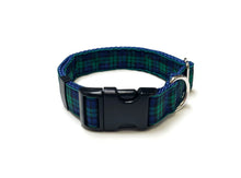 Load image into Gallery viewer, Tartan Dog Collar 25mm Wide Adjustable Comfortable Collar Small Medium Large 17 Designs