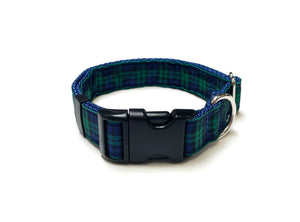 Tartan Dog Collar 25mm Wide Adjustable Comfortable Collar Small Medium Large 17 Designs