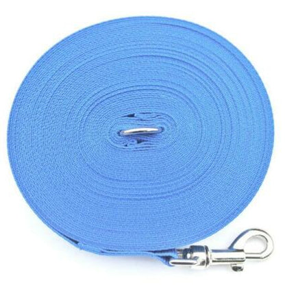 Dog Training Lead Tracking Leash Recall Line 1m To 25m Long 25mm Webbing 7 Colours