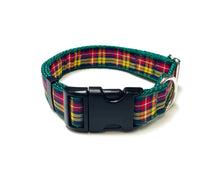 Load image into Gallery viewer, Tartan Dog Collar 25mm Wide Adjustable Comfortable Collar Small Medium Large 17 Designs