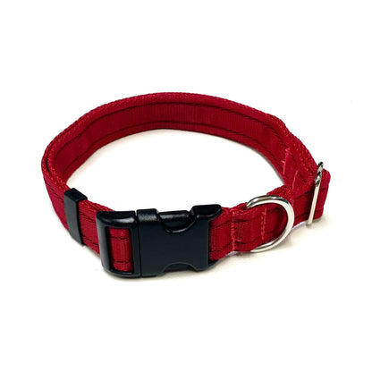 Adjustable Dog Collars 25mm Cushion Webbing In Various Colours And Sizes Small Medium Large