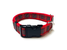 Load image into Gallery viewer, Tartan Dog Collar 25mm Wide Adjustable Comfortable Collar Small Medium Large 17 Designs