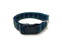 Load image into Gallery viewer, Tartan Dog Collar 25mm Wide Adjustable Comfortable Collar Small Medium Large 17 Designs