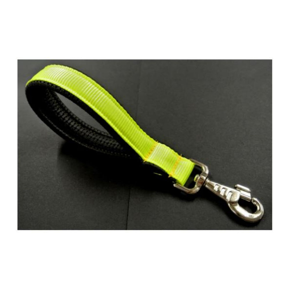 10" Padded Short Close Control Dog Lead Security Leash Bright Fluorescent Yellow