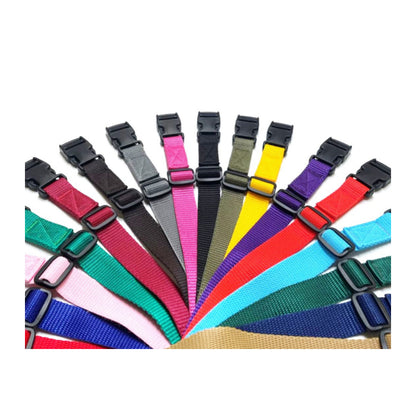 Tie Down Strap Side Release Buckle Belt Luggage Storage Strap 25mm Polypropylene Webbing 19 Colours