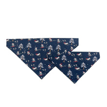 Load image into Gallery viewer, Christmas Dog Bandanas 5 Festive Designs In 4 Sizes 100% Cotton
