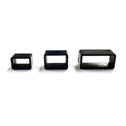 Deep Loop Strap Keepers Plastic 13mm 16mm 25mm Dog Collars Bags Straps Webbing Leather