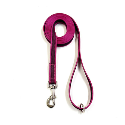 Dog Training Leads Rubber Grip Webbing Slip Resistance Tracking Leash Long Line 5ft 10ft 20ft 30ft