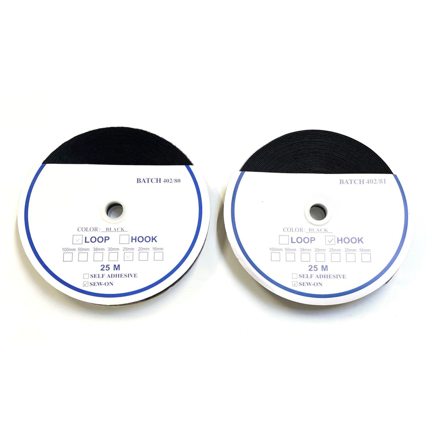 100mm Sew On Hook And Loop Interlocking Tape Black White Sewing Crafts DIY